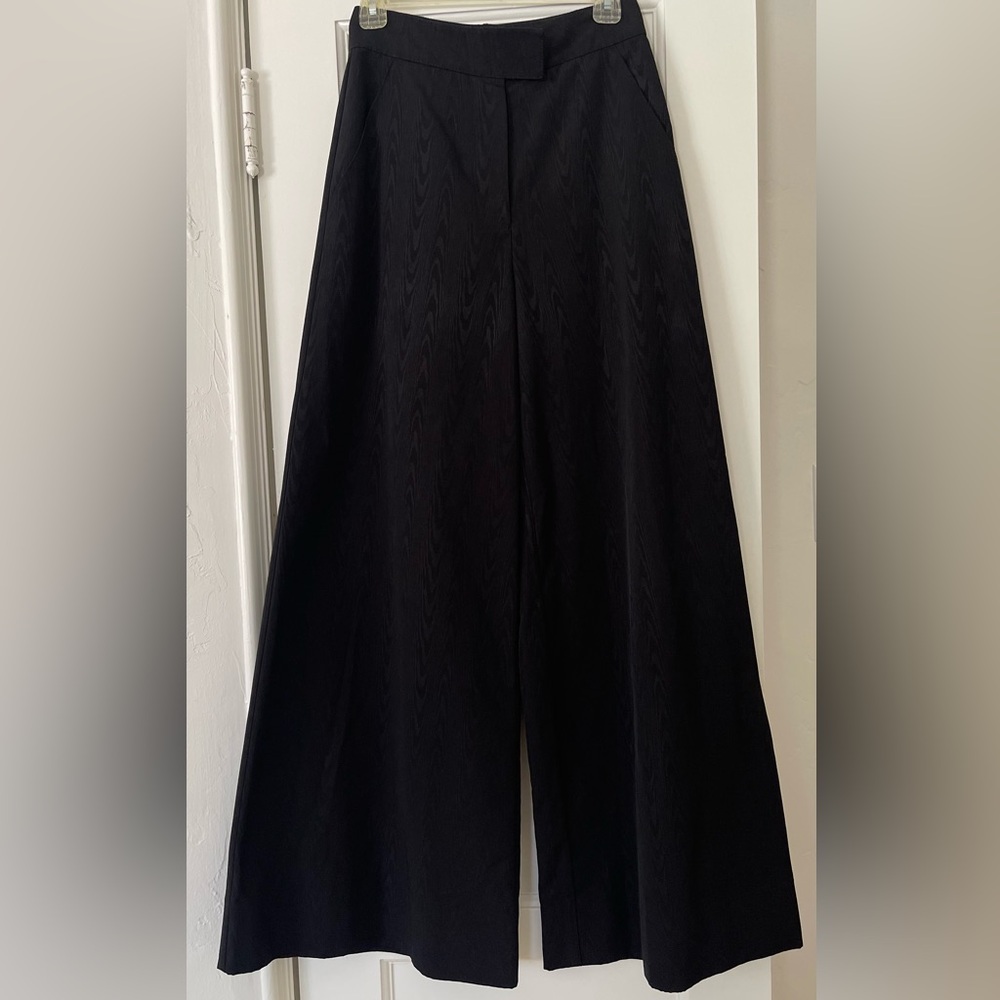 STAUD Black Oak Pant Wide-Leg Trousers- size 4